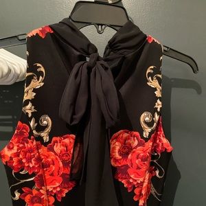 New York & Company Dress with Neck tie